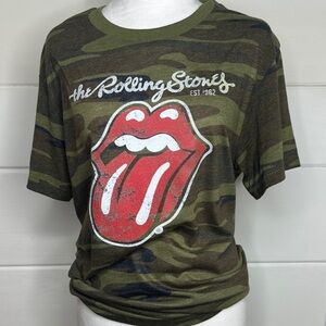 Rolling Stones Camouflage T-Shirt Unisex Medium